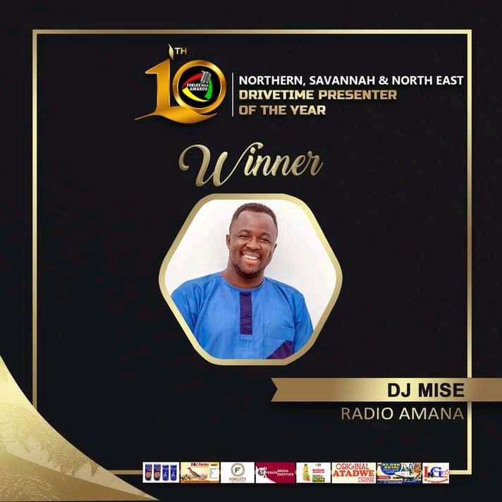 DJ Mise Wins ‘Best Drive Time Presenter’ Of The Year In The 5 Regions
