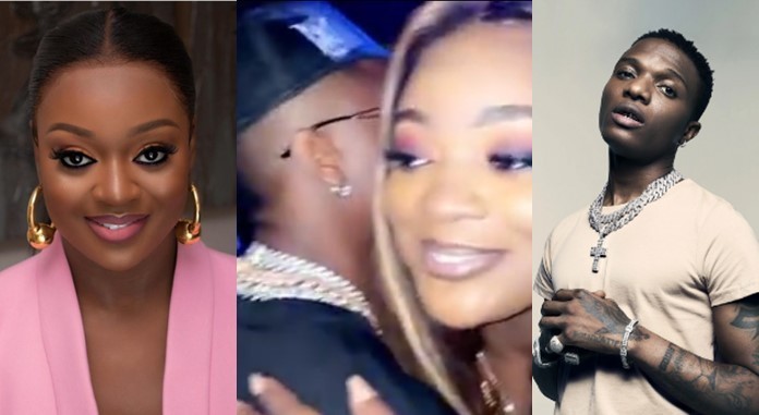 Video!!! Wizkid Spotted With Jackie Appiah At A Night Party Ground