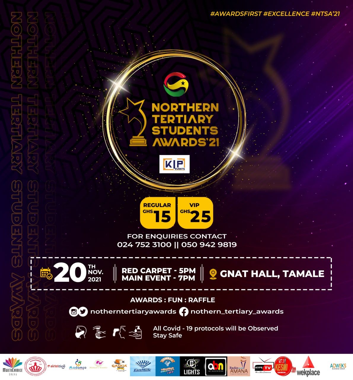 Checklist: Full List Of Nominees At The Northern Tertiary Students Awards