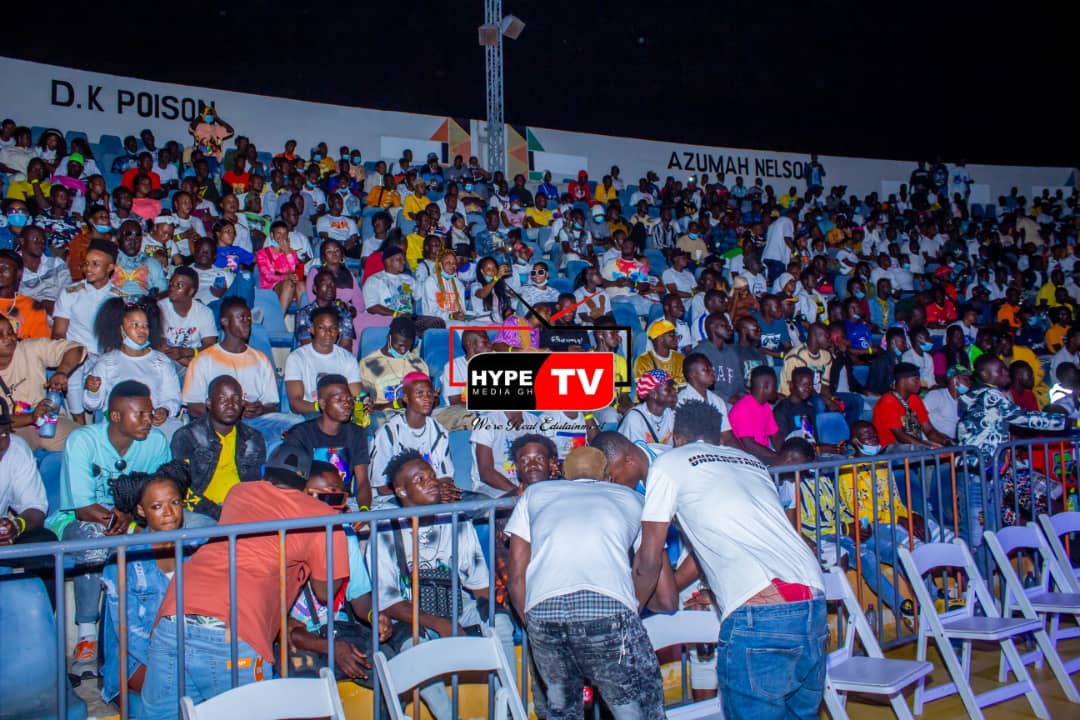 PICTURES: Fancy Gadam Filled Up The Bukum Boxing Arena In Two Hours