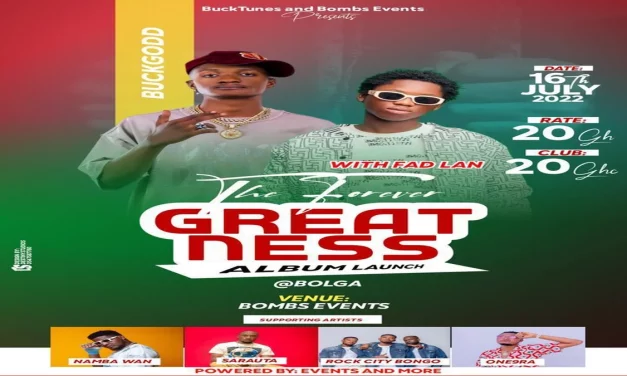 Buckgodd to launch his first studio album in his home town