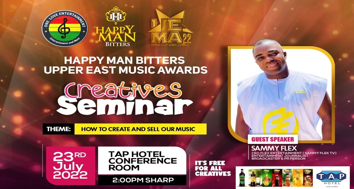 Happy Man Bitters Upper East Music Awards returns with a seminar on 23rd July 2022