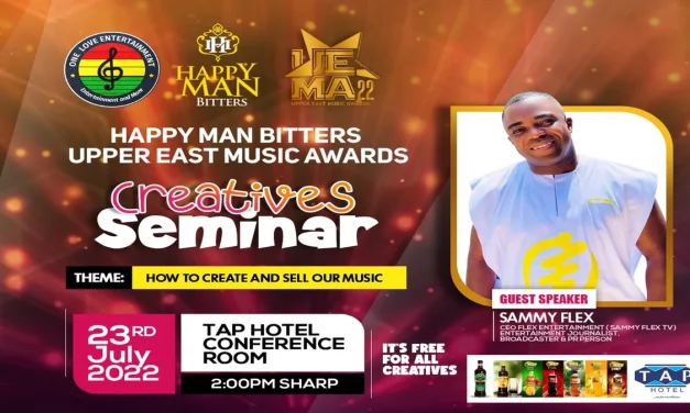 Happy Man Bitters Upper East Music Awards returns with a seminar on 23rd July 2022