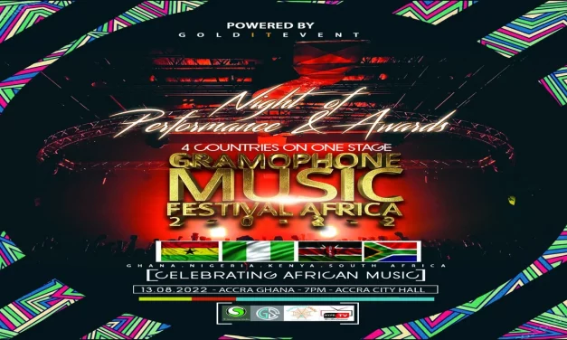 GoldIt Event to host Gramophone Music Festival Africa on 13th August 2022.