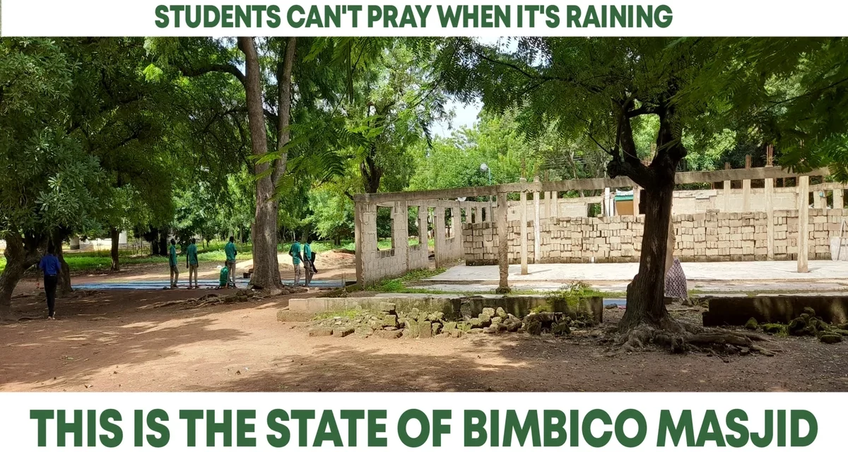 Ummah Students at Bimbila Ep College of Education calls for support to complete their Masjid as authority is alleged to have turned them down