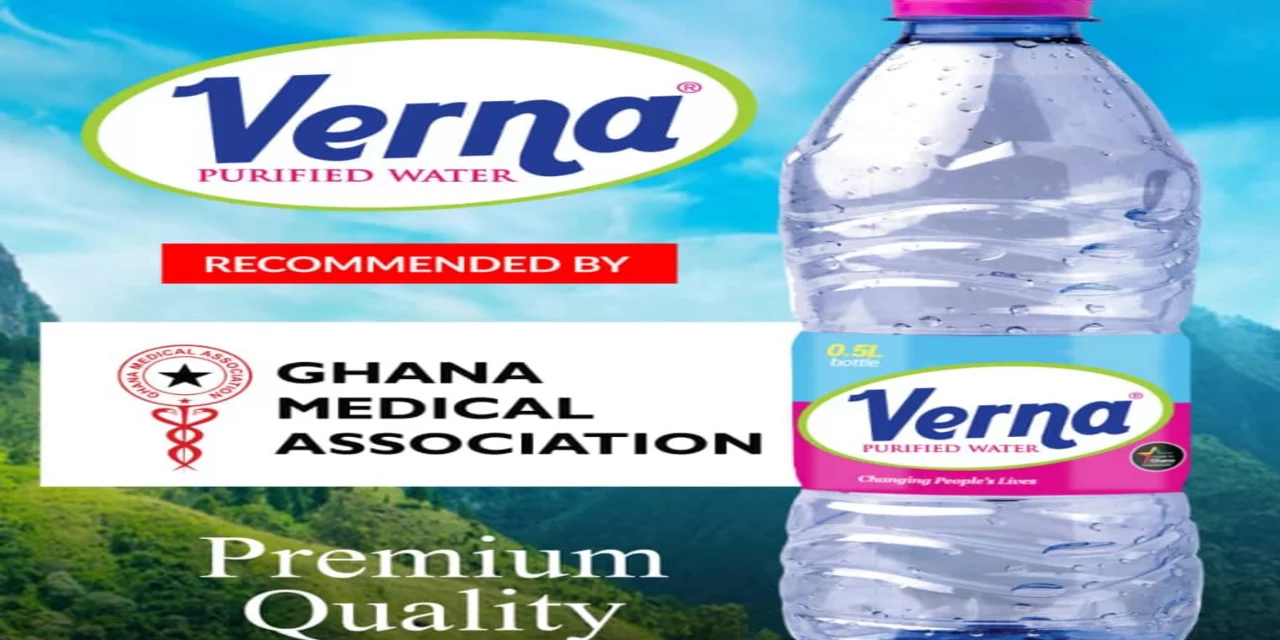 Ghana Medical association recommends Verna purified Water.