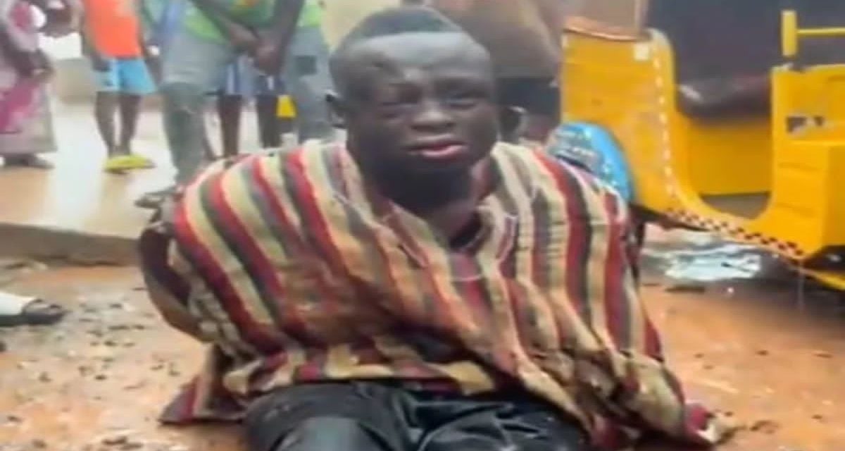 VIDEO: Man Who Allegedly Attempted To Murder Bomaha-Naa nearly Beaten To Death.