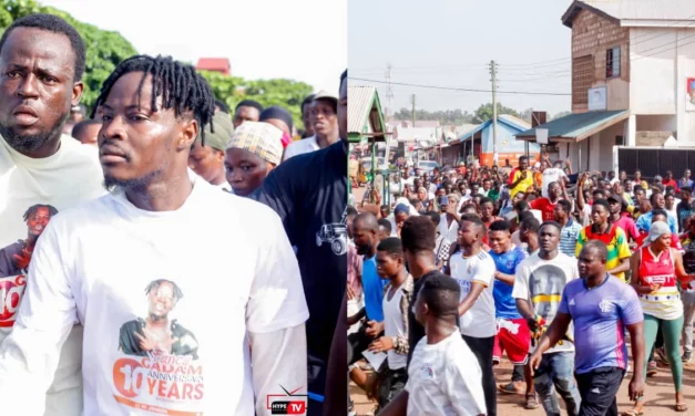 Fancy Gadam gathers thousands on a health walk ahead of his 10th-anniversary celebration