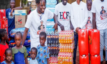 Video: Fancy Gadam Donates To Tamale Children’s Home Ahead of His 10th-Anniversary.