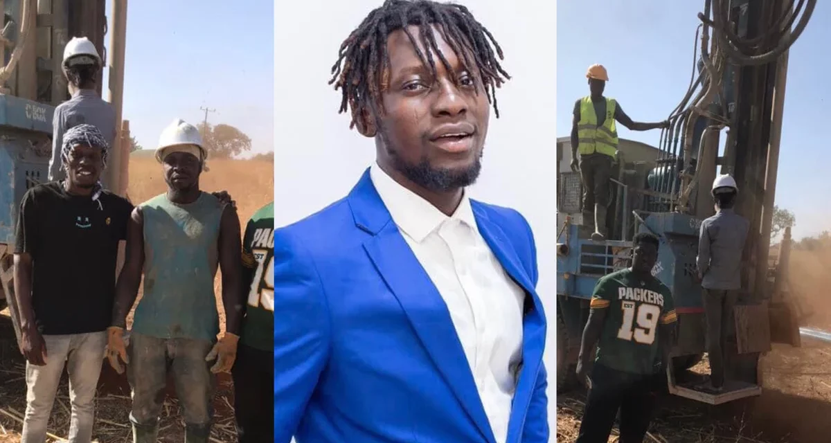 Ghanaian Musician leads change as he drills boreholes for his community.
