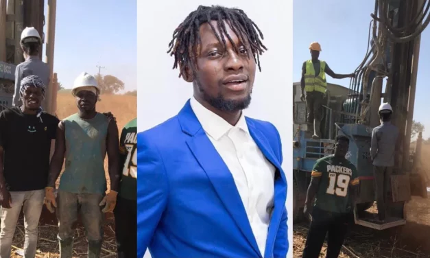 Ghanaian Musician leads change as he drills boreholes for his community.