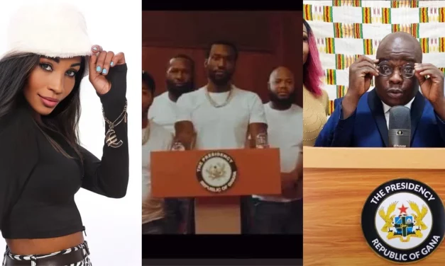 Wicked Queen J reacts to Meek Mills video at the jubilee house; Request to Feature the president on ‘Ayew’ video