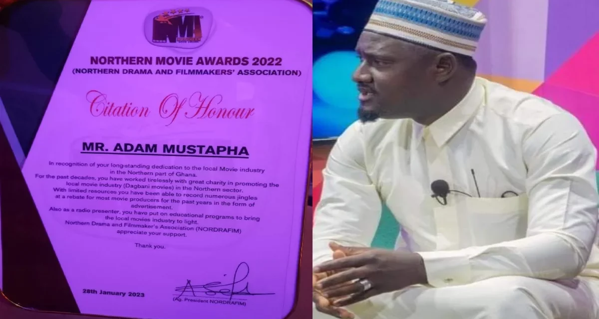 Neesim Fm’s Afa Staph honored at the 2023 Northern Movies Awards