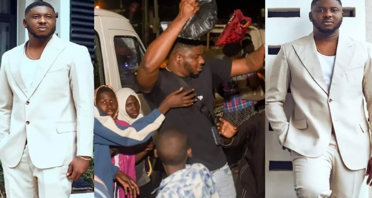 Ghanaian rapper David AJ celebrates his birthday with the less privilege on the streets of Accra