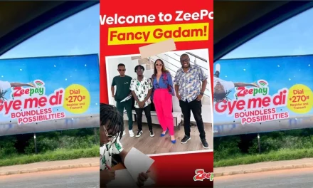 Priceless Moment Fancy Gadam is captured on major Billboards in the city of Accra