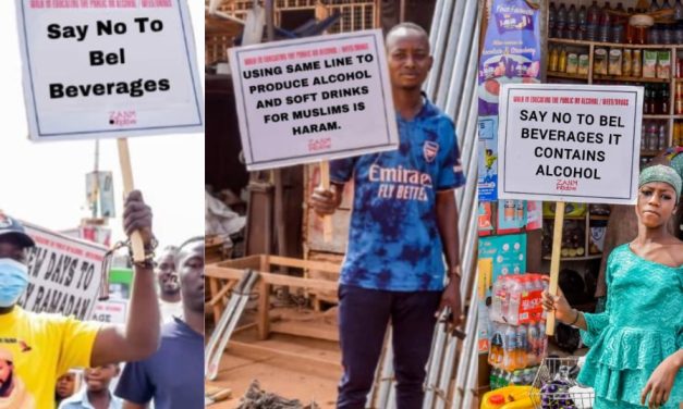 Netizans Blocks Major Streets In Tamale For A Protest Against Alleged Alcoholic Machine Usage In The Production Of Bel Beverages.