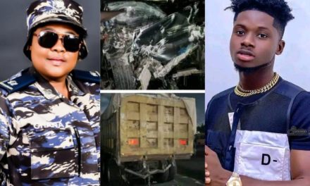Video: Hajia Police advocates for road safety following Kuame Eugene’s accident.