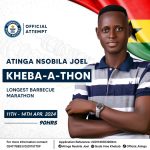 Atinga Nsobila Joel aims to set Guinness World Record with khebab marathon
