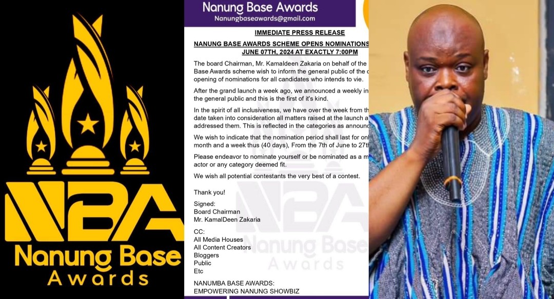 Breaking News: ‘Nanung Base Awards’ Unveils Date for the Filing of Nominations.