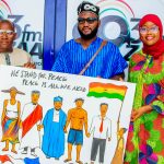 Gifted Tima Presents Peace Portrait to Zaa Multimedia, Advocates For Media Responsibility and Youth Vigilance Ahead of Elections.