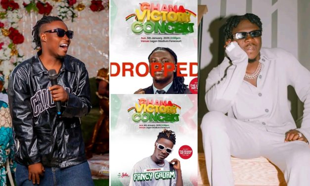 Energetic Fancy Gadam Billed to Replace Stonebwoy at the Ghana Victory Concert.