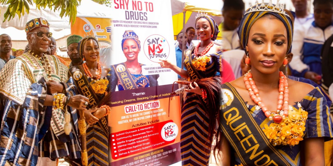 Queen of the North Launches Anti-Drug Campaign in Buipe with Support from Buipewura.