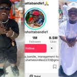 Shatta Bandle Joints The Table Of Ghanaian TikTok Most Followed Celebrities As He Becomes The First Northerner to Hit 1 Million Followers.