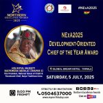 Buipewura Jinapor to Be Honoured at NExA 2025 as Development-Oriented Chief of the YearTamale, Ghana.