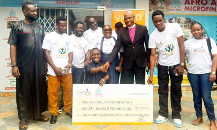 Shatta Bandle Foundation Receives $1,000 Donation from Vigilo Mobility Foundation, Presented in Collaboration with Afro Arab Group.