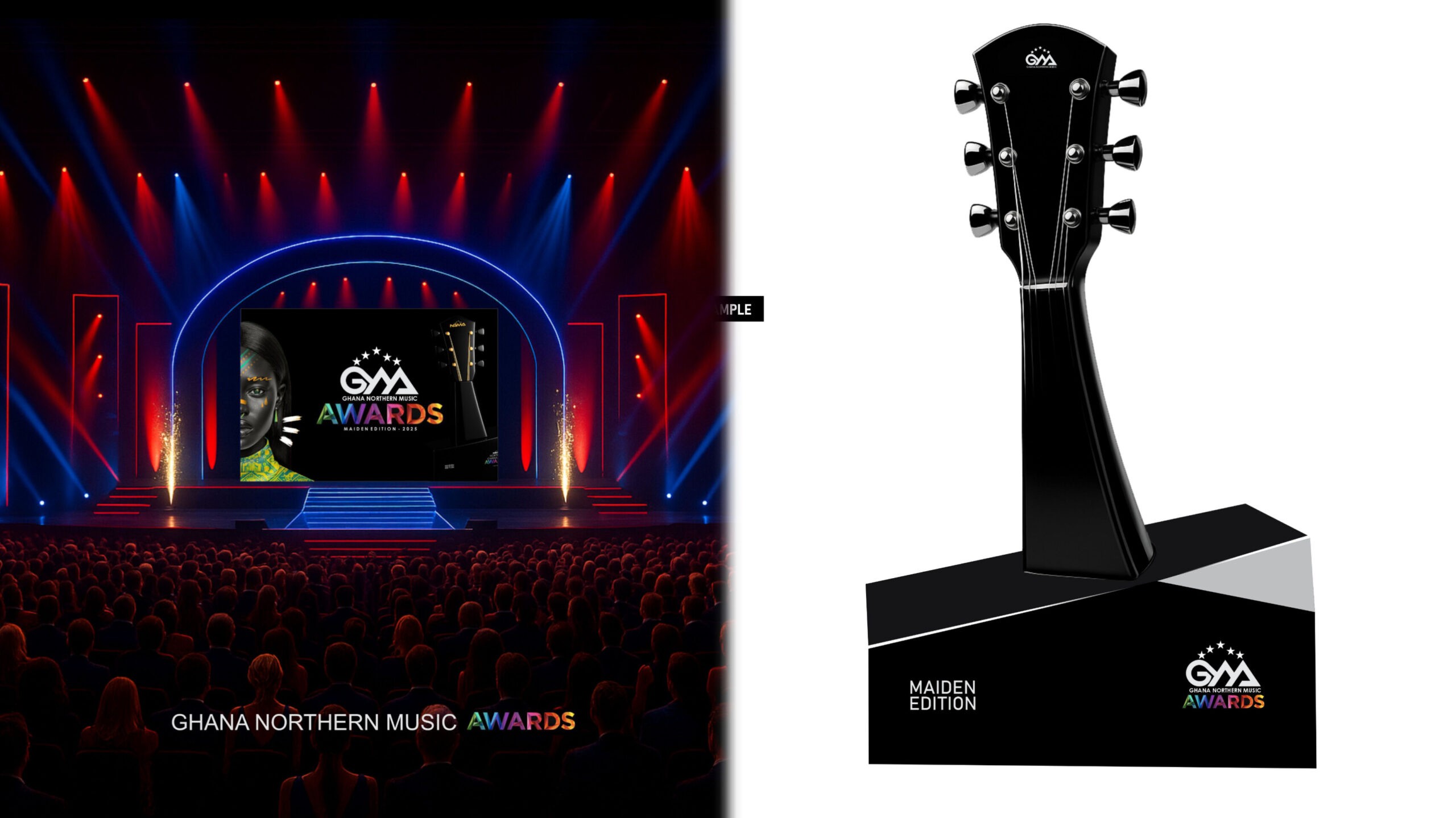 Ghana Northern Music Awards Unveils Official Plaque and Stage Design for Maiden Edition.