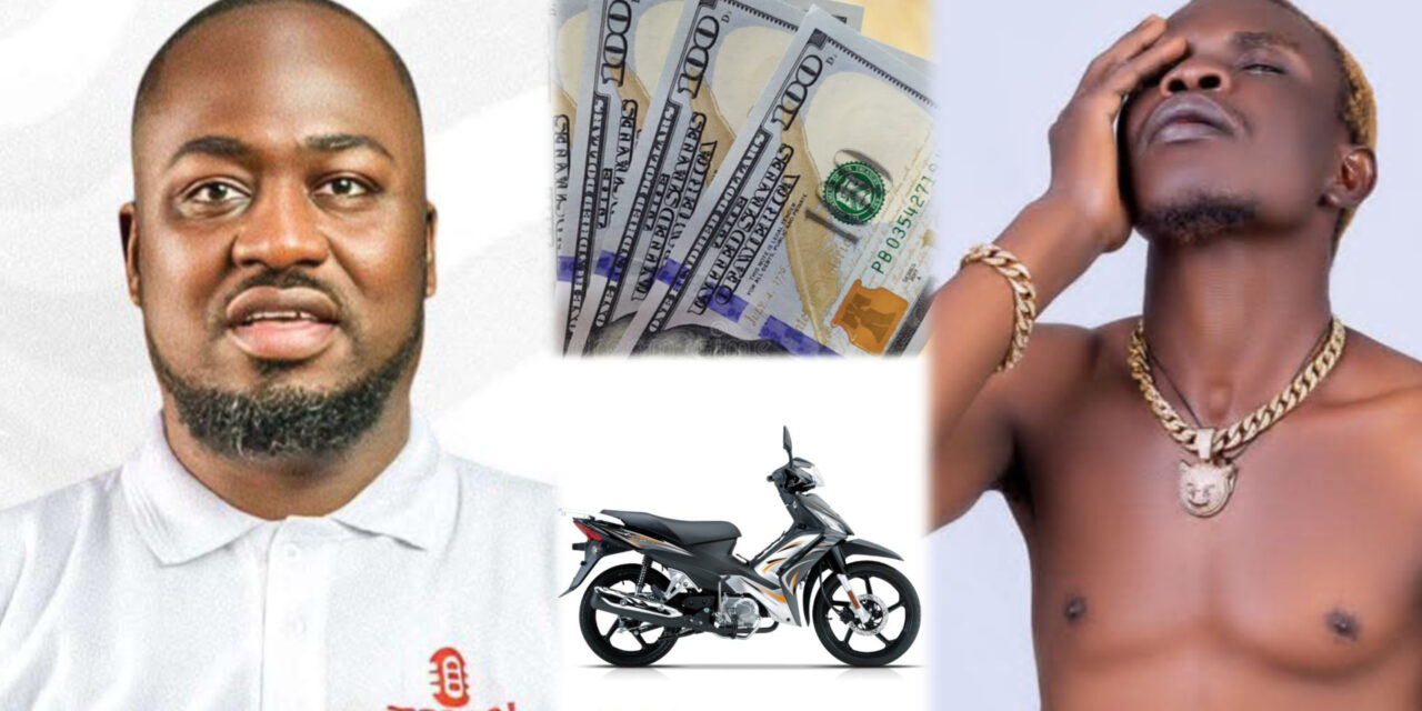 Mr. Tell Extends Kindness to Dagbon Saani, Gifts Him $100 and Promises Motorbike.