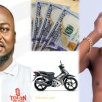 Mr. Tell Extends Kindness to Dagbon Saani, Gifts Him $100 and Promises Motorbike.