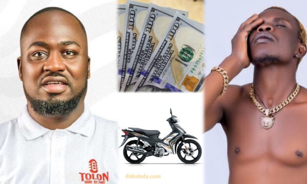 Mr. Tell Extends Kindness to Dagbon Saani, Gifts Him $100 and Promises Motorbike.