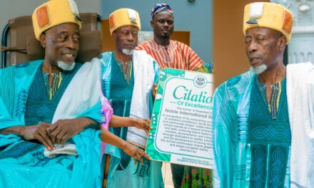 Noble International School Honored with Citation of Excellence by America Dagbanbi Naa, CEO of Zaa Multimedia.