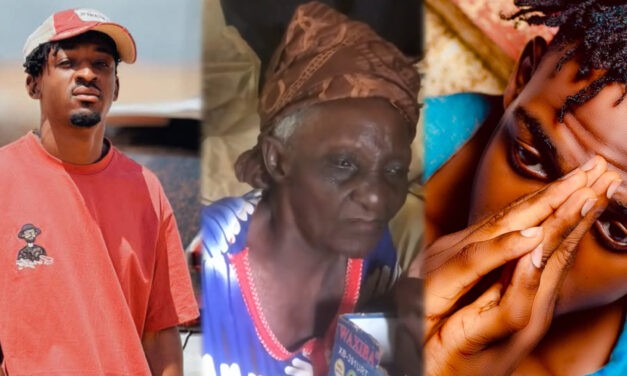 Linqo Boy Blesses Blind Grandma with Gifts After She Sang His Hit Song ‘Mpaɣ’Ya’