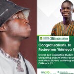 UDS Honours Rising Music Star Osman Redeemer Yirimeya Osman as Best Graduating Student
