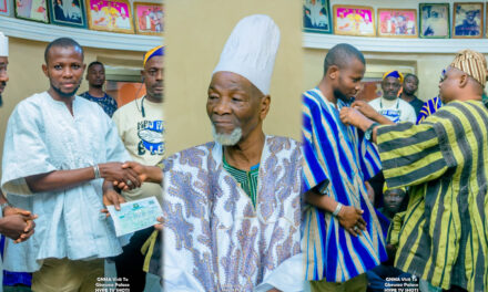 Ghana Northern Music Awards (GNMA) Pays Courtesy Call on Naa Gbewaa, Presents ₵5,000.