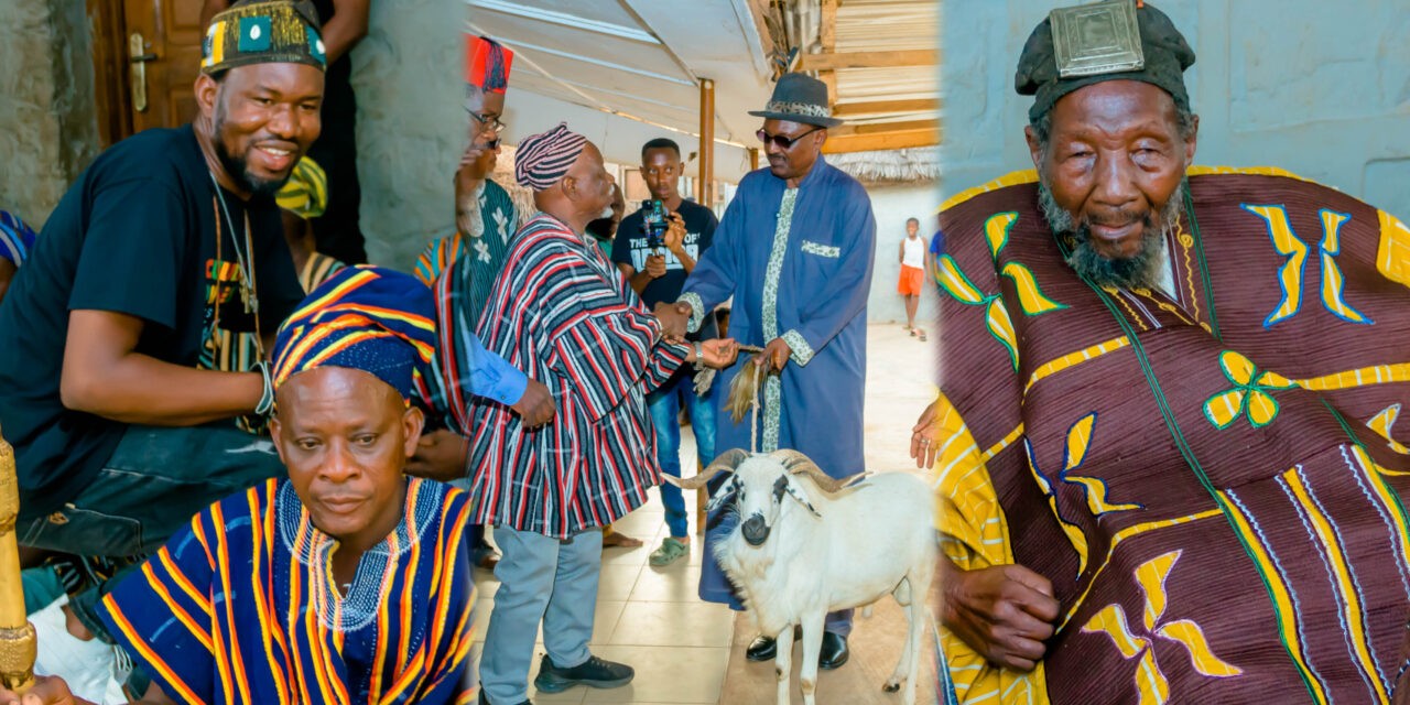 Naa Sheriga Honours ‘The Taste Of Afrika’ With White Sheep During Palace Experience Visit
