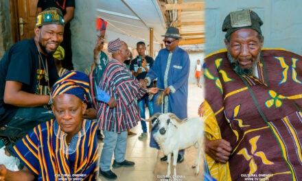 Naa Sheriga Honours ‘The Taste Of Afrika’ With White Sheep During Palace Experience Visit
