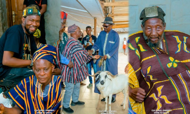 Naa Sheriga Honours ‘The Taste Of Afrika’ With White Sheep During Palace Experience Visit