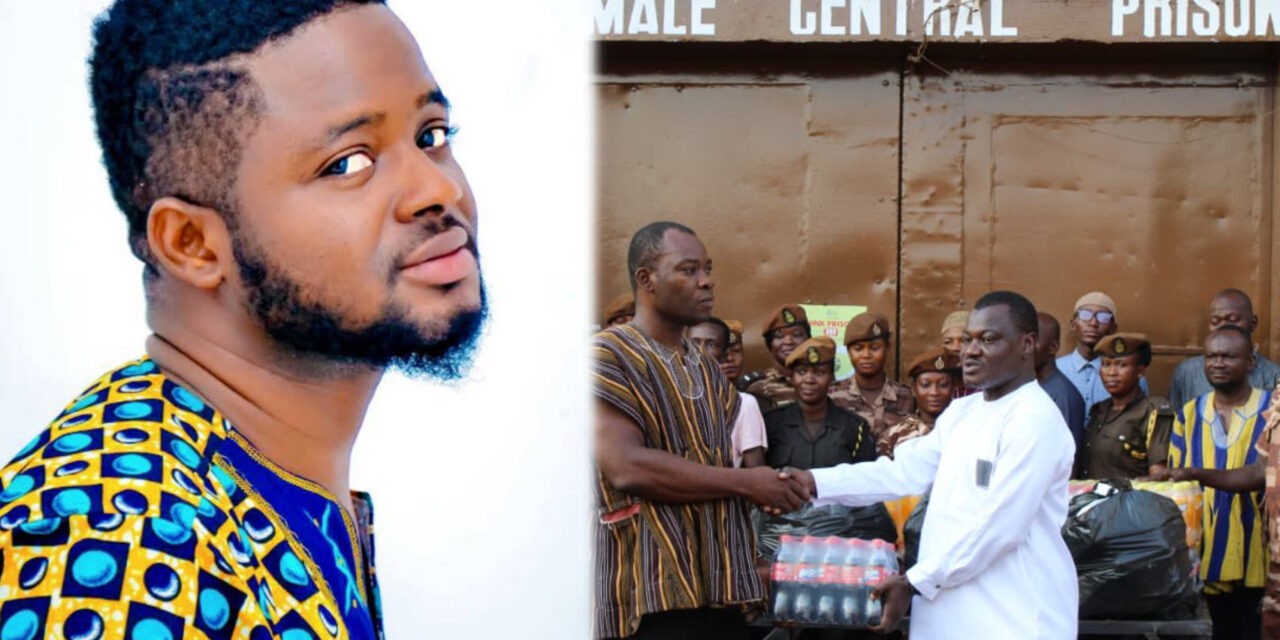 Tuba Zaks, CeChaDev Foundation Donate Food and Drinks to Tamale Central Prison Inmates