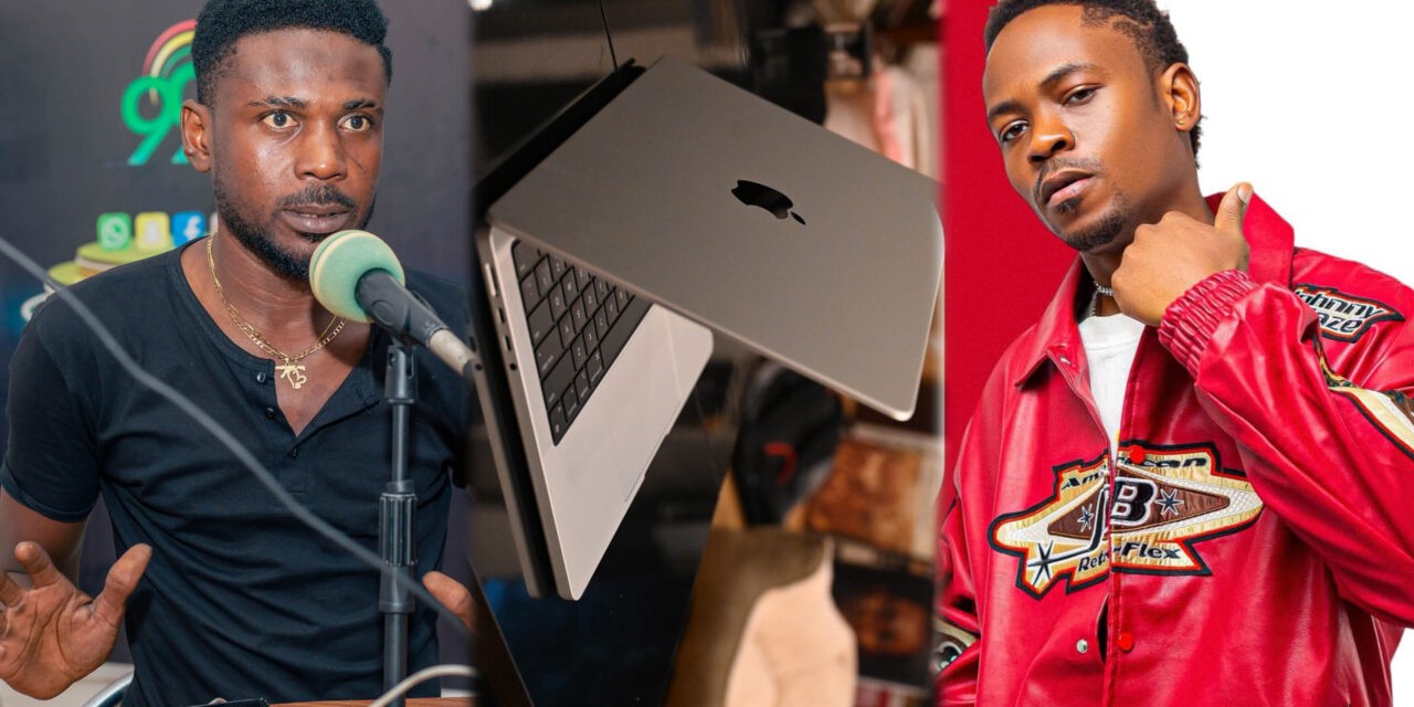 Maccasio Gifts DJ Bat an Apple MacBook Laptop on His Birthday