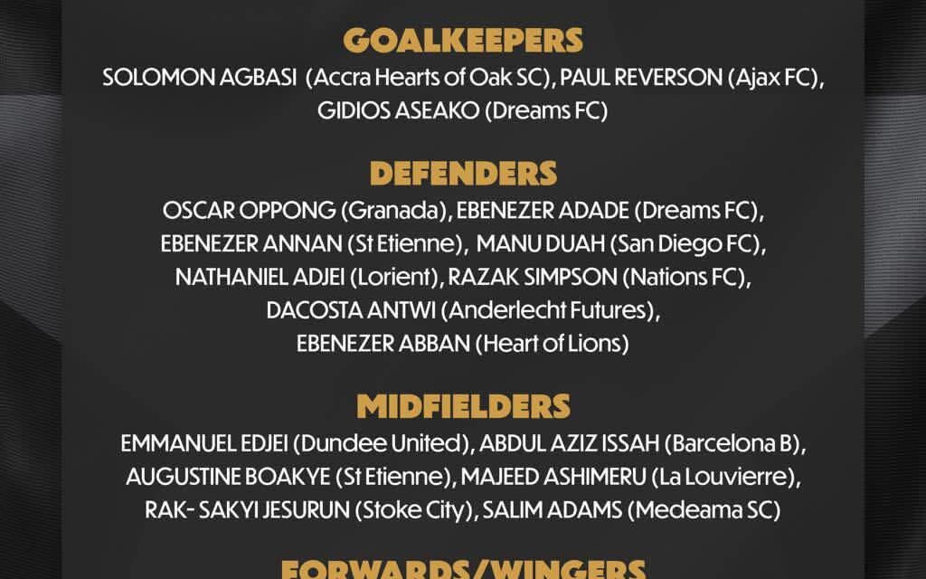 Carlos Queiroz names experimental Ghana squad for Mexico friendly