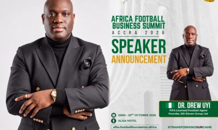 AFRICAN FOOTBALL FOUNDATION INVITES DREW UYI TO ACCRA, GHANA